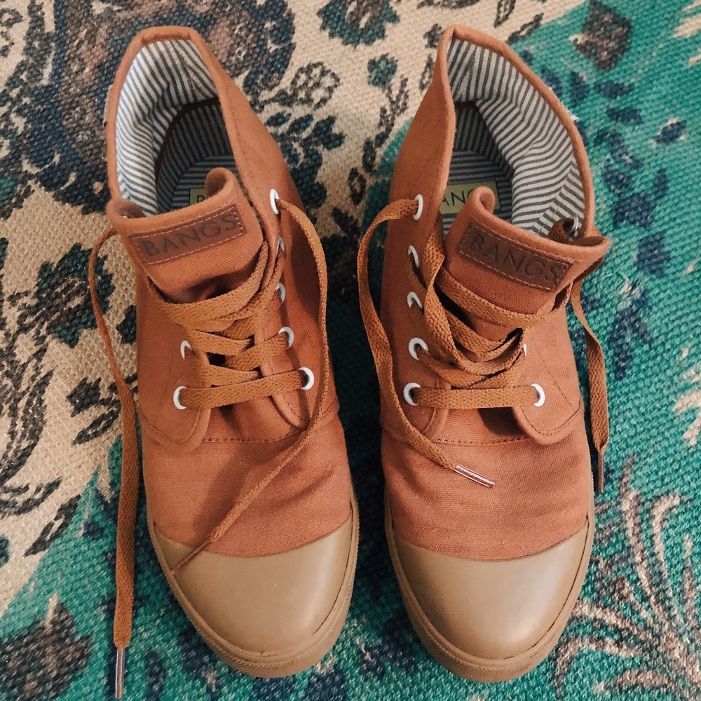 Bangs Sahara Sand High Top Sneakers